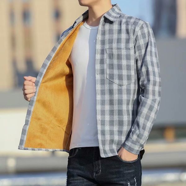 men winter warm cashmere long mouwen lattice male denaturation plaid fonds casual jacket shirt student loss shirts, White;black
men winter warm cashmere long mouwen lattice male denaturation plaid fonds casual jacket shirt student loss shirts, White;black