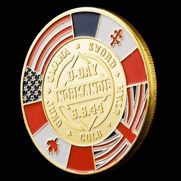 2pcs non magnetic crafts 1944 the great war arromanches normandy operation overlord military gold plated challenge coin original collection
2pcs non magnetic crafts 1944 the great war arromanches normandy operation overlord military gold plated challenge coin original collection