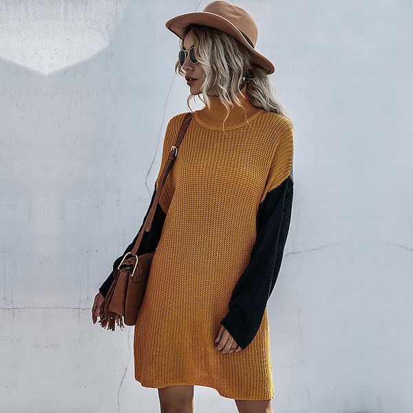 2021 fashion partchwork color knitted casual turtleneck autumn winter warm full sleeve for women new mn5d, Black;gray
2021 fashion partchwork color knitted casual turtleneck autumn winter warm full sleeve for women new mn5d, Black;gray