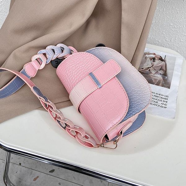evening bags crocodile pattern braided shoulder strap pu leather saddle crossbody for women 2021 summer gradient handbags
evening bags crocodile pattern braided shoulder strap pu leather saddle crossbody for women 2021 summer gradient handbags