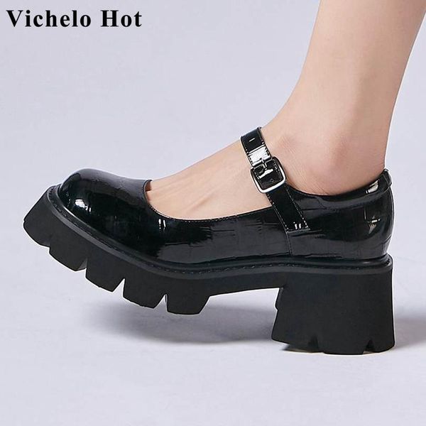dress shoes vichelo arrival mary janes round toe square high heels simple style preppy young lady buckle strap women pumps l28, Black
dress shoes vichelo arrival mary janes round toe square high heels simple style preppy young lady buckle strap women pumps l28, Black