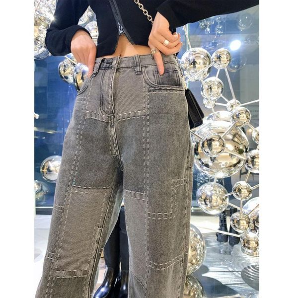 women's jeans stitching style women loose high waist straight denim trousers 2021 slim casual wide leg pants fashion wild cowgirl, Blue
women's jeans stitching style women loose high waist straight denim trousers 2021 slim casual wide leg pants fashion wild cowgirl, Blue