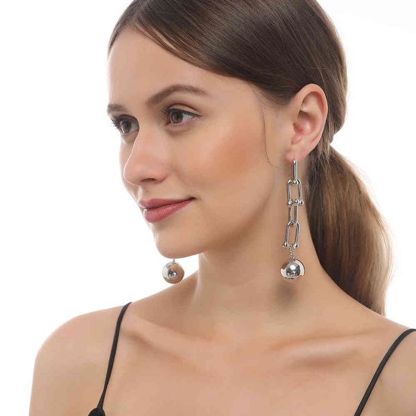 hiphop metal ball earrings women punk jewelry 2021 fashion vintage chain tassel earring female brincos gothic pendant bijoux, Silver
hiphop metal ball earrings women punk jewelry 2021 fashion vintage chain tassel earring female brincos gothic pendant bijoux, Silver