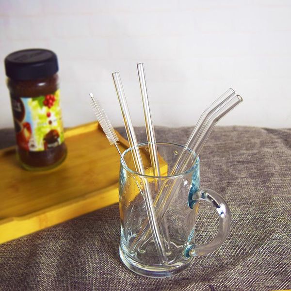 drinking straws 4pcs/set glass straw reusable with brush eco friendly 200mm*6mm for kitchen accessories
drinking straws 4pcs/set glass straw reusable with brush eco friendly 200mm*6mm for kitchen accessories