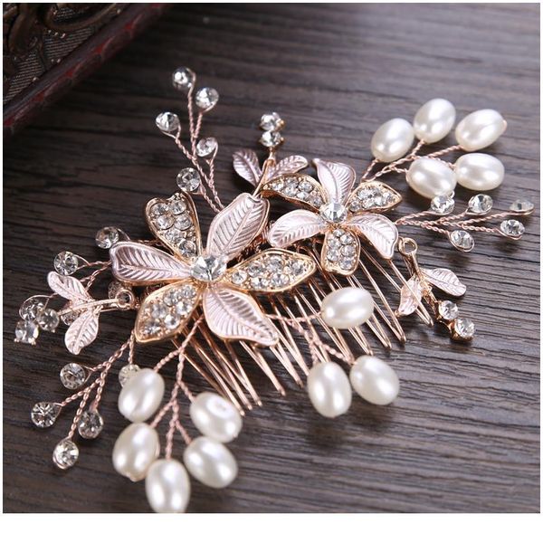 trendy gold flower pearl bridal hair combs wedding hair accessories headpiece hair ornaments bride women qylxjk
trendy gold flower pearl bridal hair combs wedding hair accessories headpiece hair ornaments bride women qylxjk
