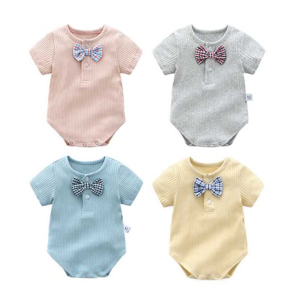 rompers baby clothes born infant girls boys romper summer cotton bow ribbed short sleeve bodysuits for a 0 to 24 months, Blue
rompers baby clothes born infant girls boys romper summer cotton bow ribbed short sleeve bodysuits for a 0 to 24 months, Blue
