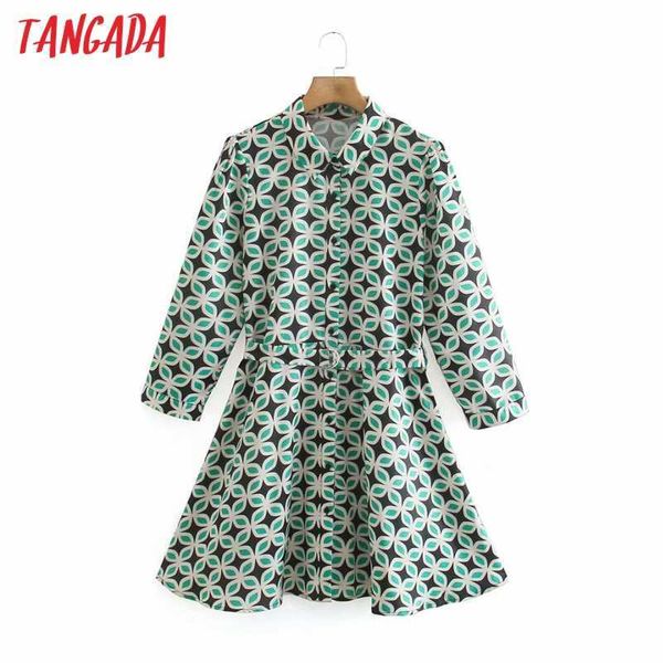 tangada fashion women flowers print shirt dress long sleeve office ladies mini dress with slash xn318 210609, Black;gray
tangada fashion women flowers print shirt dress long sleeve office ladies mini dress with slash xn318 210609, Black;gray
