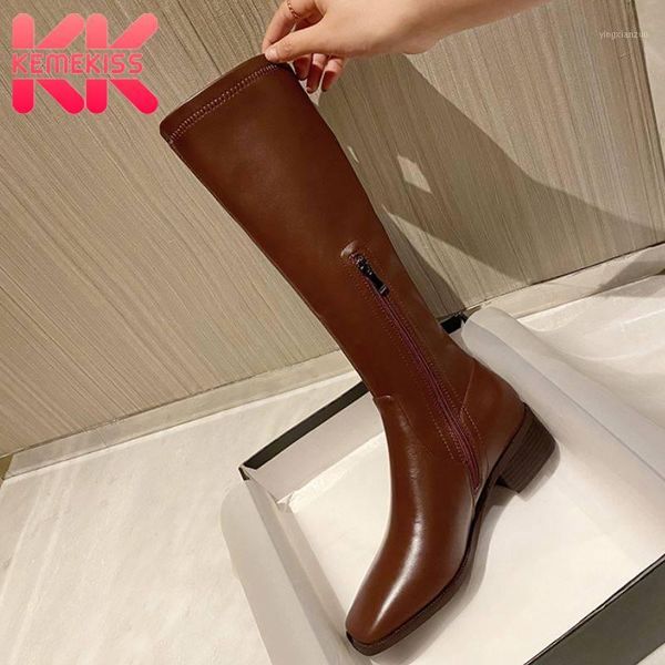 boots kemekiss women long genuine leather zipper square heel woman knee high fashion cool winter shoes size 33-421, Black
boots kemekiss women long genuine leather zipper square heel woman knee high fashion cool winter shoes size 33-421, Black