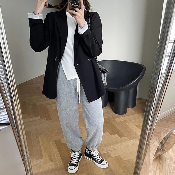 women's suits & blazers women coat 2021 autumn product single button suit female korean version loose and thin temperament trend outwea, White;black
women's suits & blazers women coat 2021 autumn product single button suit female korean version loose and thin temperament trend outwea, White;black