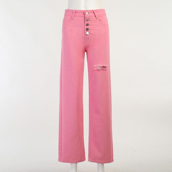 women's jeans ripped for wide leg straight button y2k pants 2021 spodnie jeansowe fashion streetwear high waist, Blue
women's jeans ripped for wide leg straight button y2k pants 2021 spodnie jeansowe fashion streetwear high waist, Blue