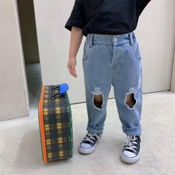 2-7t fashion jeans for girls toddler kid baby clothes holes denim pants elegant loose tousers spring outfit streetwear, Blue
2-7t fashion jeans for girls toddler kid baby clothes holes denim pants elegant loose tousers spring outfit streetwear, Blue