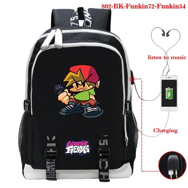 backpack mochila friday night funkin student schoolbag shoulder bag usb computer travel bags men bookbag
backpack mochila friday night funkin student schoolbag shoulder bag usb computer travel bags men bookbag