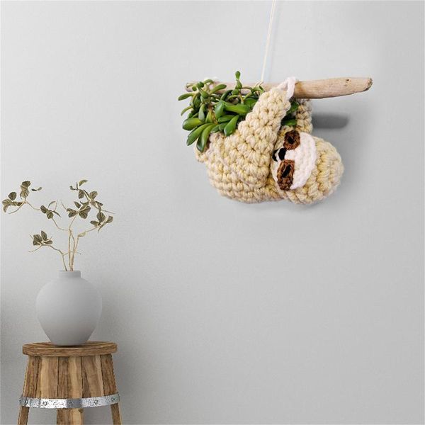 vases sloth fabric flower pot planter hanging crochet home garden yard creative decoration storage ornaments supplies#40
vases sloth fabric flower pot planter hanging crochet home garden yard creative decoration storage ornaments supplies#40