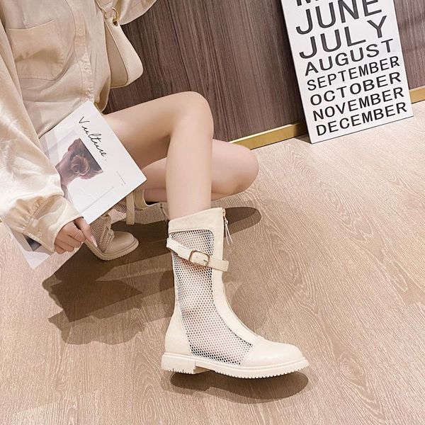 boots summer ladies long for women hollow mesh breathable thin high-heel shoes flat front zipper sandal, Black
boots summer ladies long for women hollow mesh breathable thin high-heel shoes flat front zipper sandal, Black