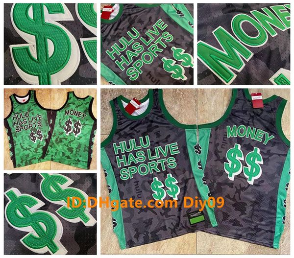 mitchell & ness men huhu hulu new mesh basketball jersey, Black;red