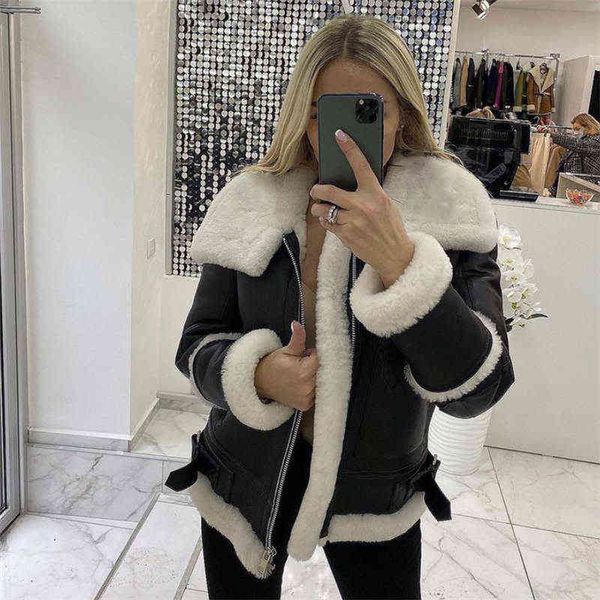women's jackets lamb fur collar pu leather coats women plus velvet warm winter outerwear ladies party wedding jacket wfe0, Black;brown
women's jackets lamb fur collar pu leather coats women plus velvet warm winter outerwear ladies party wedding jacket wfe0, Black;brown