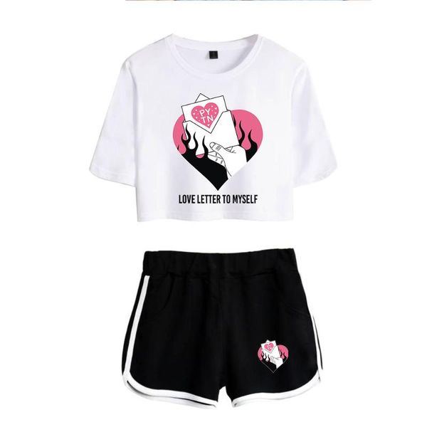 women's t-shirt classic cool payton moormeier t-shirts shorts pants dew navel sport girls short sleeve suits summer two pieces sets, White
women's t-shirt classic cool payton moormeier t-shirts shorts pants dew navel sport girls short sleeve suits summer two pieces sets, White