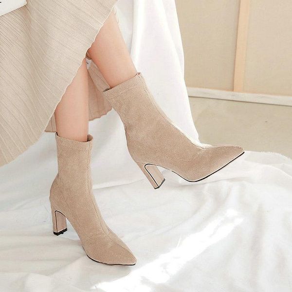 boots women faux suede square high heel ankle fashion slip on pointed toe short ladies autumn winter shoes woman black
boots women faux suede square high heel ankle fashion slip on pointed toe short ladies autumn winter shoes woman black