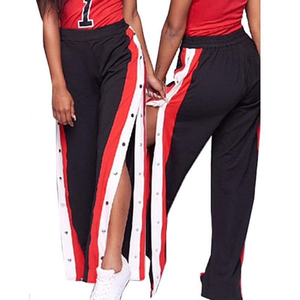 women's pants & capris sporty wide leg with slits women fashion casual loose stretch high waist long pantalones de mujer, Black;white
women's pants & capris sporty wide leg with slits women fashion casual loose stretch high waist long pantalones de mujer, Black;white