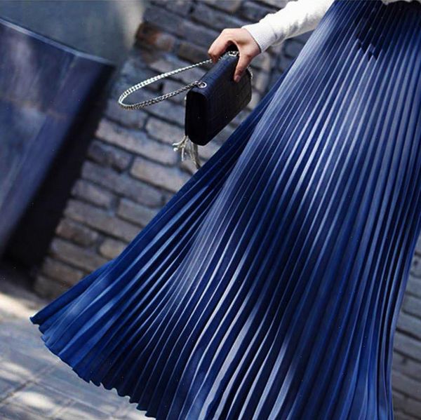 womens solid pleated skirt summer autumn fashion high waist solid color mid skirt all match swing elastic waist midi skirt 626, Black
womens solid pleated skirt summer autumn fashion high waist solid color mid skirt all match swing elastic waist midi skirt 626, Black