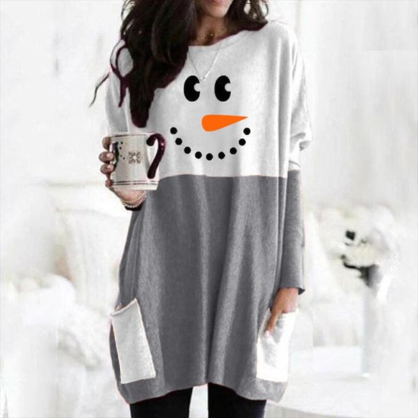 casual dresses christmas snowman print long sleeve dress oversized with pocket for women hsj88, Black;gray
casual dresses christmas snowman print long sleeve dress oversized with pocket for women hsj88, Black;gray