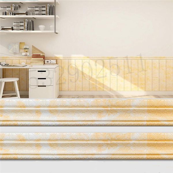 wallpapers 3d wall waist line foam waterproof border self-adhesive sticker 230cm corner diy decor edge strip
wallpapers 3d wall waist line foam waterproof border self-adhesive sticker 230cm corner diy decor edge strip