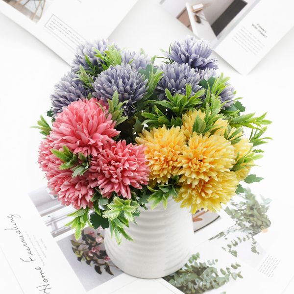 6 bundles of 5 fork ball chrysanthemum wedding diy furniture indoor artificial silk decoration home
6 bundles of 5 fork ball chrysanthemum wedding diy furniture indoor artificial silk decoration home