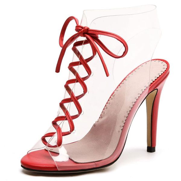sandals fanyuan women peep toe clear transparent high heel thin heels stilettos slingback wedding dress shoes summer size 33-43, Black
sandals fanyuan women peep toe clear transparent high heel thin heels stilettos slingback wedding dress shoes summer size 33-43, Black