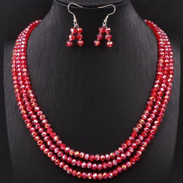 earrings & necklace simple temperament 5 colors crystal jewelry set elegant sets for women valentine gifts jewellery a604, Silver
earrings & necklace simple temperament 5 colors crystal jewelry set elegant sets for women valentine gifts jewellery a604, Silver