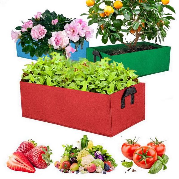 1pcs fabric raised garden bed square garden flower grow bag vegetable planting bag planter pot with handles for plants flower
1pcs fabric raised garden bed square garden flower grow bag vegetable planting bag planter pot with handles for plants flower