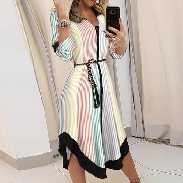 casual dresses women shirt dress colorblocked geo print asymmetrical lady fashion wave lapel long sleeve lace-up button, Black;gray
casual dresses women shirt dress colorblocked geo print asymmetrical lady fashion wave lapel long sleeve lace-up button, Black;gray