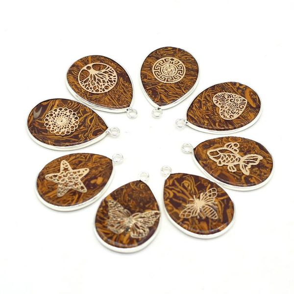 charms fashion drop shape pendant natural tiger eye stone silver edging charm for jewelry make diy necklace eardrop accessories 23x35mm, Bronze;silver
charms fashion drop shape pendant natural tiger eye stone silver edging charm for jewelry make diy necklace eardrop accessories 23x35mm, Bronze;silver