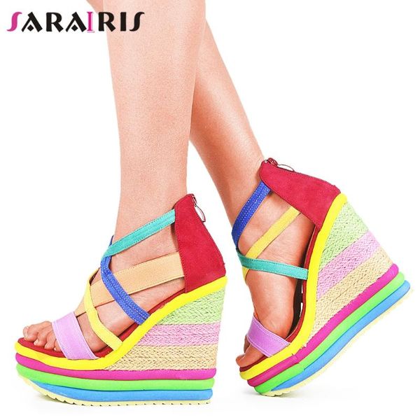 sarairis brand new ladies fashion vacation sandals 2021 summer sandals women platform wedges high heels colorful shoes woman, Black
sarairis brand new ladies fashion vacation sandals 2021 summer sandals women platform wedges high heels colorful shoes woman, Black