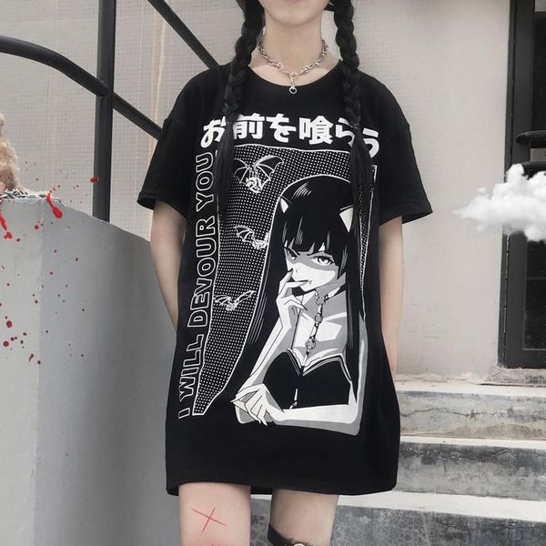 women's t-shirt halloween vampire black t shirt women gothic streetwear loose long witchkimono printed harajuku punk vintage female, White
women's t-shirt halloween vampire black t shirt women gothic streetwear loose long witchkimono printed harajuku punk vintage female, White