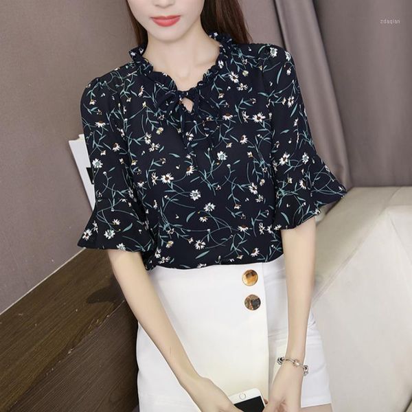 floral chiffon shirt summer 2021 women's dress casual fashion commuter five-point trumpet sleeves blouses & shirts, White
floral chiffon shirt summer 2021 women's dress casual fashion commuter five-point trumpet sleeves blouses & shirts, White