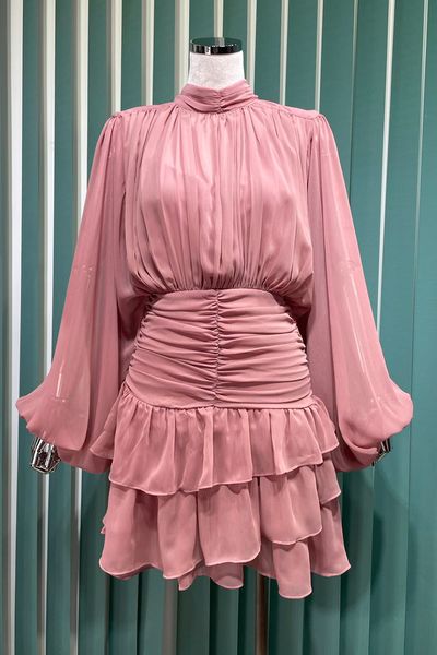 early autumn new style french elegant socialite high-grade long-sleeved chiffon dress women chic light mature style lotus leaf skirt, Black;gray
early autumn new style french elegant socialite high-grade long-sleeved chiffon dress women chic light mature style lotus leaf skirt, Black;gray