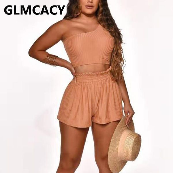 women's tracksuits two piece summer chic suits one shoulder crop & causal shorts set, Gray
women's tracksuits two piece summer chic suits one shoulder crop & causal shorts set, Gray