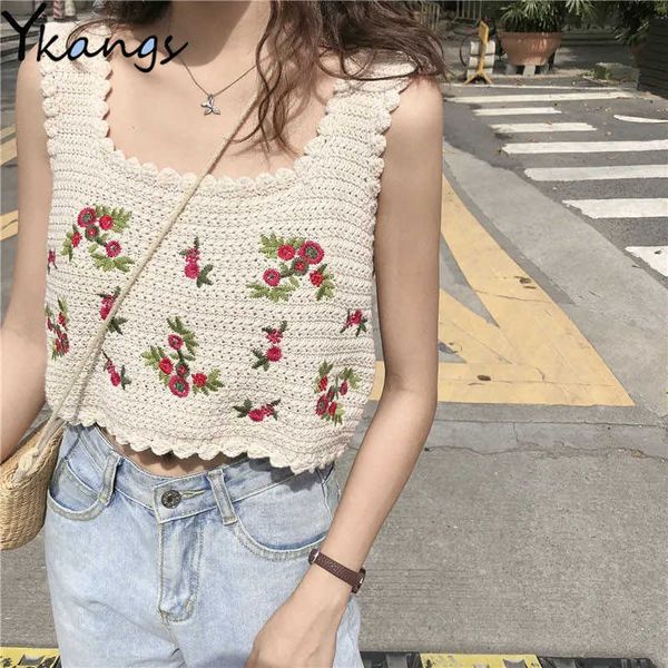 knitting embroidery corset sweetshirts women's summer sleeveless with suspenders cropped tank camis tank camis crop 210619, White
knitting embroidery corset sweetshirts women's summer sleeveless with suspenders cropped tank camis tank camis crop 210619, White