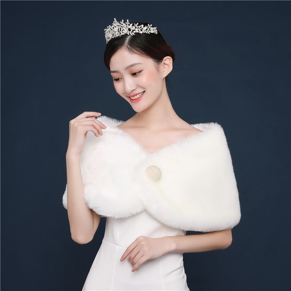 wraps ivory black red gray fur winter women bridal wraps & jackets shawl wedding cape cloaks coat jacket for evening party, White
wraps ivory black red gray fur winter women bridal wraps & jackets shawl wedding cape cloaks coat jacket for evening party, White