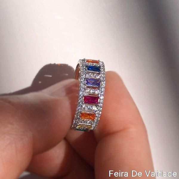 wedding rings fashion bohemian thin baguette copper cz gold rainbow ring female charm zircon jewelry for women anniversary gifts, Slivery;golden
wedding rings fashion bohemian thin baguette copper cz gold rainbow ring female charm zircon jewelry for women anniversary gifts, Slivery;golden