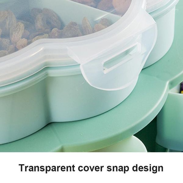 storage bottles & jars petal-shape rotating snack box table candy tray double layers household thin889
storage bottles & jars petal-shape rotating snack box table candy tray double layers household thin889