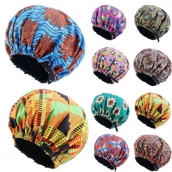 women sleep night cap big size beauty print satin silk bonnet head cover cancer headwear, Blue;gray
women sleep night cap big size beauty print satin silk bonnet head cover cancer headwear, Blue;gray