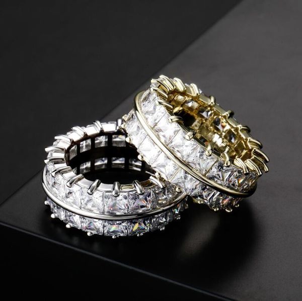hip hop double row zircon smooth split ring iced out solid round finger for men women rapper jewelry, Silver
hip hop double row zircon smooth split ring iced out solid round finger for men women rapper jewelry, Silver