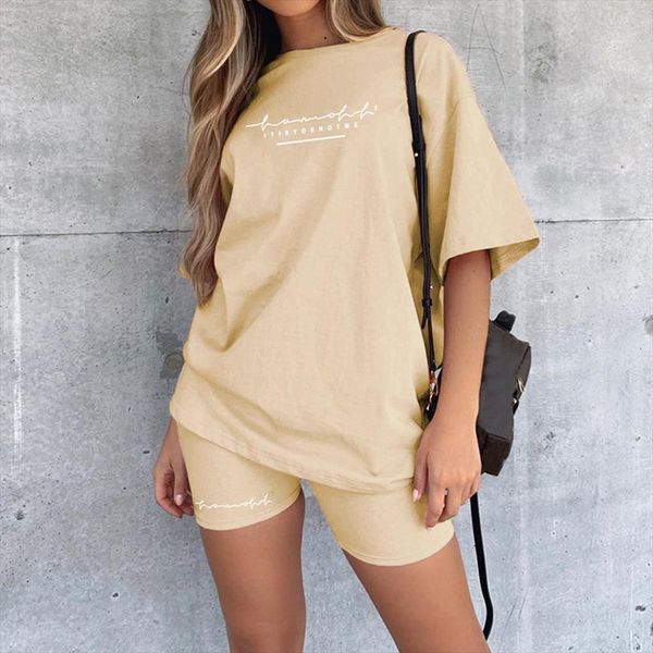 casual basic two pieces women tracksuits of sets homewear oversize shirt and skinny shorts set streetwear letter print, Gray
casual basic two pieces women tracksuits of sets homewear oversize shirt and skinny shorts set streetwear letter print, Gray