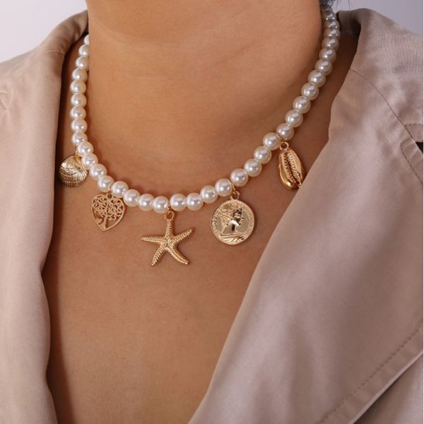 1PC Vintage Pendant Starfish/Shell/Life Tree Necklace Women Choker Necklaces Bohemian Jewelry Gift Female Ladies Free Ship, Silver
1PC Vintage Pendant Starfish/Shell/Life Tree Necklace Women Choker Necklaces Bohemian Jewelry Gift Female Ladies Free Ship, Silver