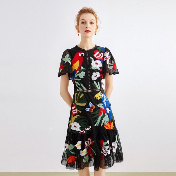 2021 new high-quality femininity dress for party girls beautiful summer thin club dressed up as vintage crew-embroidered neck dresses 4mhl, Black;gray
2021 new high-quality femininity dress for party girls beautiful summer thin club dressed up as vintage crew-embroidered neck dresses 4mhl, Black;gray