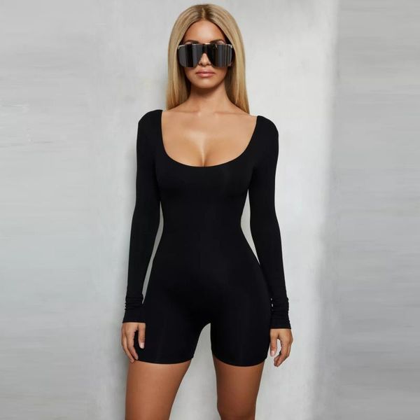 women's jumpsuits & rompers la nice long sleeve bodycon playsuit female for women skinny backless short romper pure color elegant, Black;white
women's jumpsuits & rompers la nice long sleeve bodycon playsuit female for women skinny backless short romper pure color elegant, Black;white