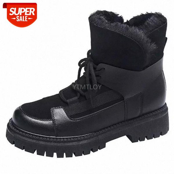 winter warm plush chunky motorcycle boots womens fashion lace-up round toe platform patchwork pu botas altas mujer #lv54, Black
winter warm plush chunky motorcycle boots womens fashion lace-up round toe platform patchwork pu botas altas mujer #lv54, Black
