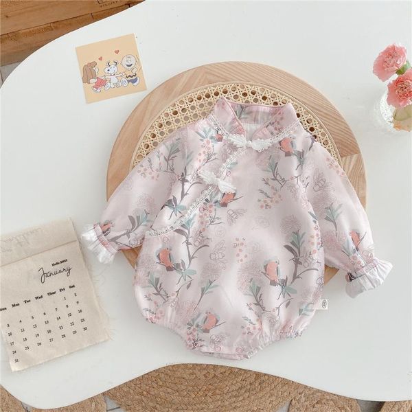 rompers infant girls long sleeve floral print princess birthday party baby bodysuits vintage chinese style kids toddler outfits, Blue
rompers infant girls long sleeve floral print princess birthday party baby bodysuits vintage chinese style kids toddler outfits, Blue