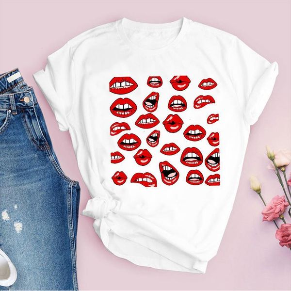 lip kiss print cartoon womens t shirts casual fashion short sleeve summer lady shirt clothing tees female, White
lip kiss print cartoon womens t shirts casual fashion short sleeve summer lady shirt clothing tees female, White